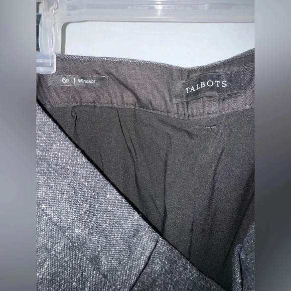 Talbots women’s WIDE-LEG WINDSOR DONEGAL PANTS pleated front size  6P business - Picture 3 of 4